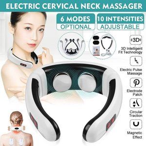 Electric Cervical Pulse Neck Massager Muscle Relax Massage Magnetic Therapy
